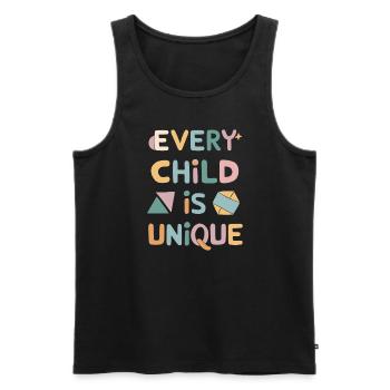 Sonderpädagogik-lehrer "sped Teacher Inclusion" - Men's Premium Organic Tank Top - black - Front - Michal (187cm)