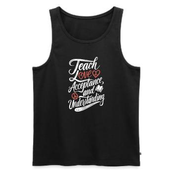 Sonderpädagogik-lehrer "sped Teacher Inclusion" - Men's Premium Organic Tank Top - black - Front - Michal (187cm)