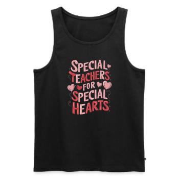 Sonderpädagogik-lehrer "sped Teacher Inclusion" - Men's Premium Organic Tank Top - black - Front - Michal (187cm)