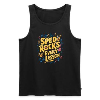 Sonderpädagogik-lehrer "sped Teacher Inclusion" - Men's Premium Organic Tank Top - black - Front - Michal (187cm)