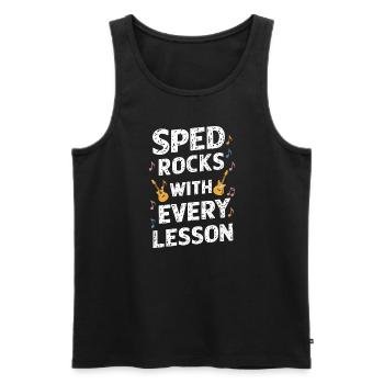 Sonderpädagogik-lehrer "sped Teacher Inclusion" - Men's Premium Organic Tank Top - black - Front - Michal (187cm)