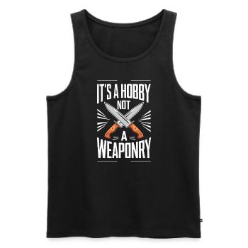 Knife Collector Knife Collection Hunting Fishing - Männer Premium Bio Tank Top - Schwarz - Vorne - Michal (187cm)