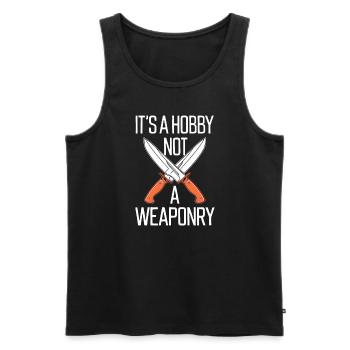 Knife Collector Knife Collection Hunting Fishing - Männer Premium Bio Tank Top - Schwarz - Vorne - Michal (187cm)