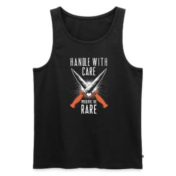 Knife Collector Knife Collection Hunting Fishing - Männer Premium Bio Tank Top - Schwarz - Vorne - Michal (187cm)