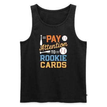 Cartes de Baseball joueur de Baseball Fan de Baseball cadeau - Débardeur bio Premium Homme - noir - Devant - Michal (187cm)
