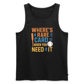 Cartes de Baseball joueur de Baseball Fan de Baseball cadeau - Débardeur bio Premium Homme - noir - Devant - Michal (187cm)