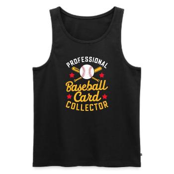 Cartes de Baseball joueur de Baseball Fan de Baseball cadeau - Débardeur bio Premium Homme - noir - Devant - Michal (187cm)