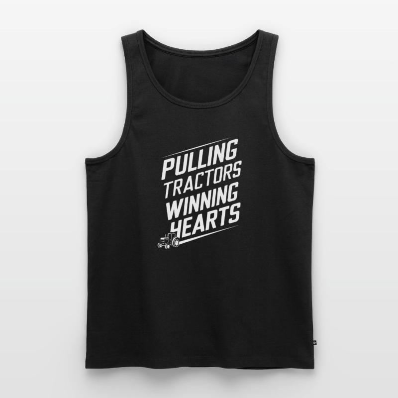 Tractor Pulling Tractor Pulling Tractor Power Farm Männer Premium Bio Tank Top