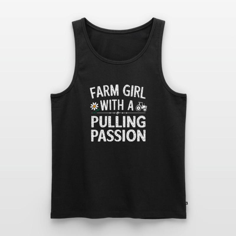 Tractor Pulling Tractor Pulling Tractor Power Farm Männer Premium Bio Tank Top