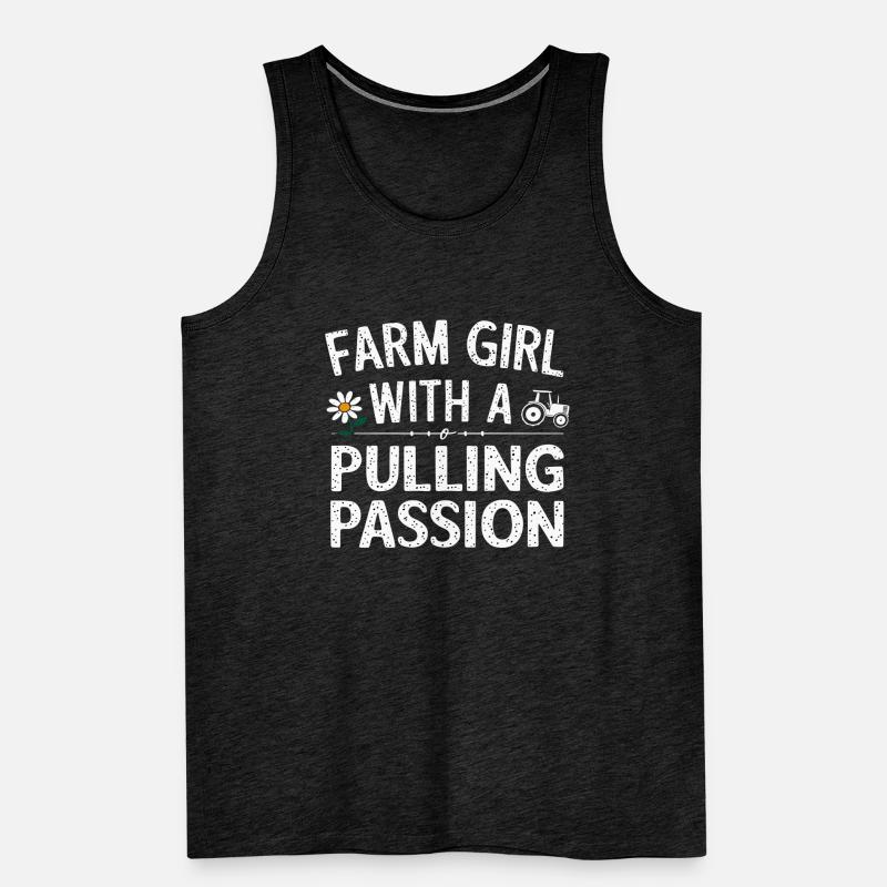 Tractor Pulling Tractor Pulling Tractor Power Farm Men's Premium Organic Tank Top