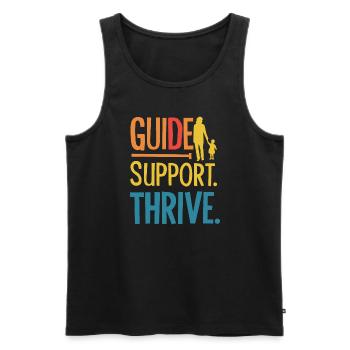 Sonderpädagogik-lehrer „sped Teacher Inclusion“ - Men's Premium Organic Tank Top - black - Front - Michal (187cm)