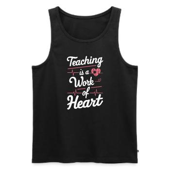 Sonderpädagogik-lehrer „sped Teacher Inclusion“ - Men's Premium Organic Tank Top - black - Front - Michal (187cm)