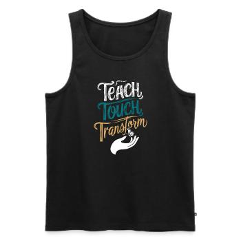 Sonderpädagogik-lehrer „sped Teacher Inclusion“ - Men's Premium Organic Tank Top - black - Front - Michal (187cm)