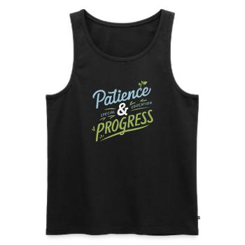 Sonderpädagogik-lehrer „sped Teacher Inclusion“ - Men's Premium Organic Tank Top - black - Front - Michal (187cm)