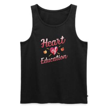 Sonderpädagogik-lehrer „sped Teacher Inclusion“ - Men's Premium Organic Tank Top - black - Front - Michal (187cm)