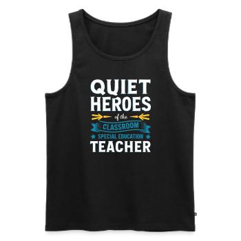 Sonderpädagogik-lehrer „sped Teacher Inclusion“ - Men's Premium Organic Tank Top - black - Front - Michal (187cm)
