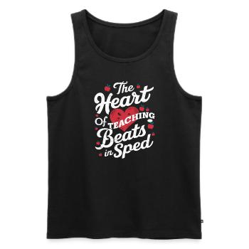 Sonderpädagogik-lehrer „sped Teacher Inclusion“ - Men's Premium Organic Tank Top - black - Front - Michal (187cm)