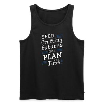 Sonderpädagogik-lehrer „sped Teacher Inclusion“ - Men's Premium Organic Tank Top - black - Front - Michal (187cm)