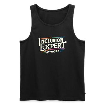 Sonderpädagogik-lehrer „sped Teacher Inclusion“ - Men's Premium Organic Tank Top - black - Front - Michal (187cm)