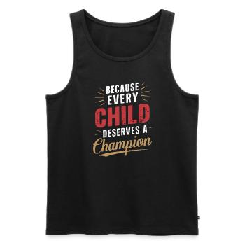 Sonderpädagogik-lehrer „sped Teacher Inclusion“ - Men's Premium Organic Tank Top - black - Front - Michal (187cm)