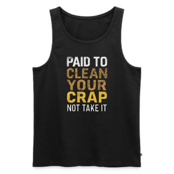 School administrators School staff Caretakers - Men's Premium Organic Tank Top - black - Front - Michal (187cm)