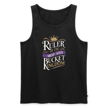 School administrators School staff Caretakers - Men's Premium Organic Tank Top - black - Front - Michal (187cm)