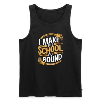 School administrators School staff Caretakers - Men's Premium Organic Tank Top - black - Front - Michal (187cm)
