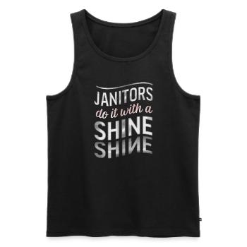 School administrators School staff Caretakers - Men's Premium Organic Tank Top - black - Front - Michal (187cm)