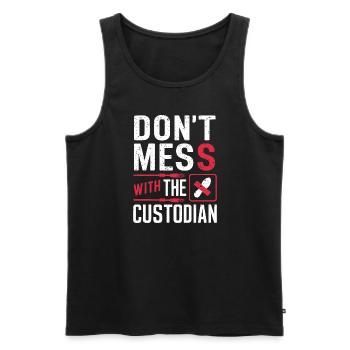 School administrators School staff Caretakers - Men's Premium Organic Tank Top - black - Front - Michal (187cm)