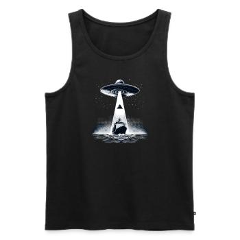Mysterious disappearances in the Bermuda Triangle - Men's Premium Organic Tank Top - black - Front - AI Model Male 178 light (178cm)