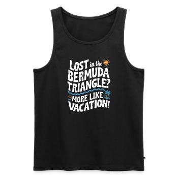 Mysterious disappearances in the Bermuda Triangle - Men's Premium Organic Tank Top - black - Front - AI Model Male 178 light (178cm)