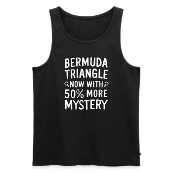 Mysterious disappearances in the Bermuda Triangle - Men's Premium Organic Tank Top - black - Front - AI Model Male 178 light (178cm)