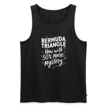 Mysterious disappearances in the Bermuda Triangle - Men's Premium Organic Tank Top - black - Front - AI Model Male 178 light (178cm)