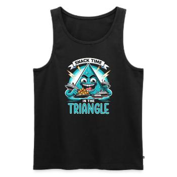 Mysterious disappearances in the Bermuda Triangle - Men's Premium Organic Tank Top - black - Front - AI Model Male 178 light (178cm)