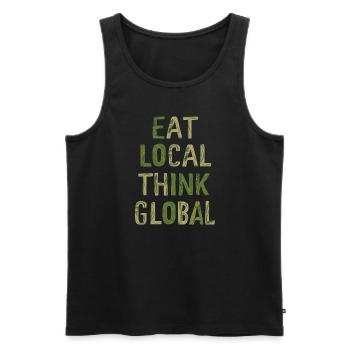 Farmers Market Farmer Agriculture Farming Food - Men's Premium Organic Tank Top - black - Front - Michal (187cm)