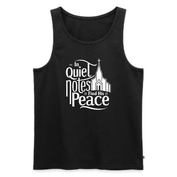Prayer Songs Jesus Christ Religious Music - Men's Premium Organic Tank Top - black - Front - AI Model Male 178 light (178cm)