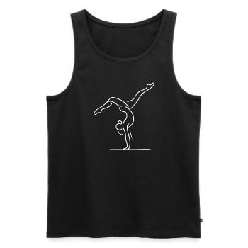 Cartwheeling Gymnastics Gymnast Costume Cartwheel - Men's Premium Organic Tank Top - black - Front - Michal (187cm)