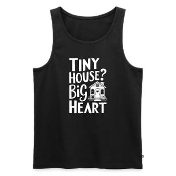 Rolling Tiny House Minimalistischer Lebensstil - Männer Premium Bio Tank Top - Schwarz - Vorne - Michal (187cm)