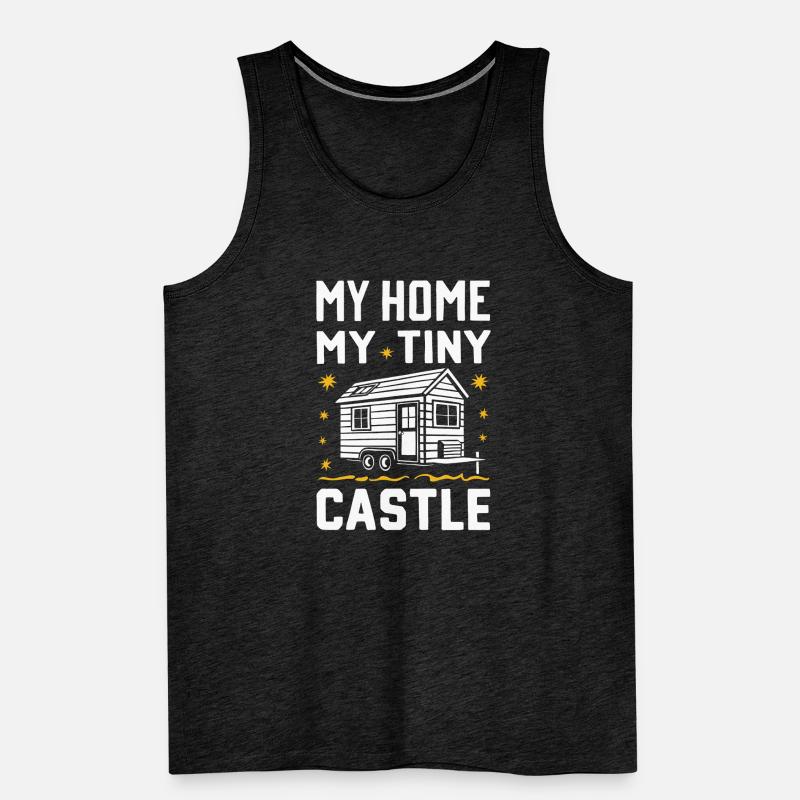 Rolling Tiny House Minimalist Lifestyle Men's Premium Organic Tank Top
