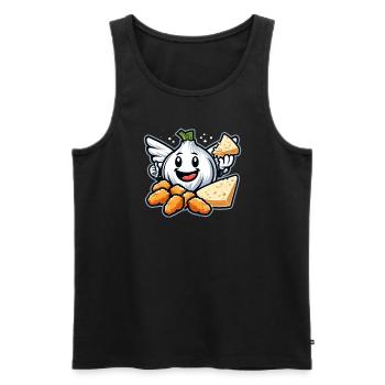 Chicken Wings Wing Hot Cooked Chicken Fast Food - Männer Premium Bio Tank Top - Schwarz - Vorne - AI Model Male 178 light (178cm)