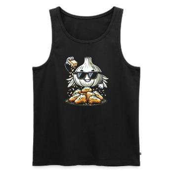 Chicken Wings Wing Hot Cooked Chicken Fast Food - Männer Premium Bio Tank Top - Schwarz - Vorne - AI Model Male 178 light (178cm)