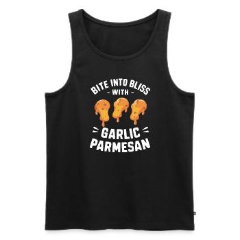Chicken Wings Wing Hot Cooked Chicken Fast Food - Männer Premium Bio Tank Top - Schwarz - Vorne - AI Model Male 178 light (178cm)
