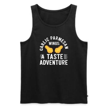Chicken Wings Wing Hot Cooked Chicken Fast Food - Männer Premium Bio Tank Top - Schwarz - Vorne - AI Model Male 178 light (178cm)