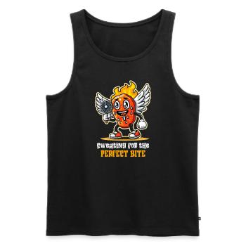 Hot Chicken Wings Spicy Wings Buffalo Wings - Männer Premium Bio Tank Top - Schwarz - Vorne - AI Model Male 178 light (178cm)