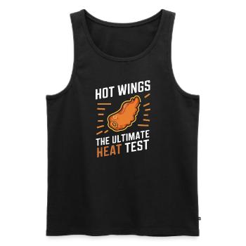 Hot Chicken Wings Spicy Wings Buffalo Wings - Männer Premium Bio Tank Top - Schwarz - Vorne - AI Model Male 178 light (178cm)