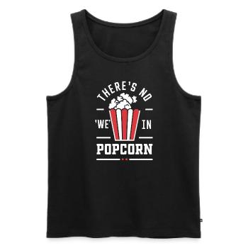 Dicton de pop-corn amusant, pop-corn en rafale - Débardeur bio Premium Homme - noir - Devant - Michal (187cm)