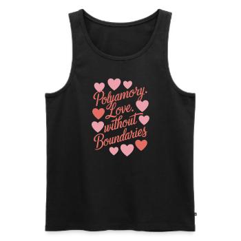 Polyamorous Community Polyamorous Parenting - Men's Premium Organic Tank Top - black - Front - AI Model Male 178 light (178cm)