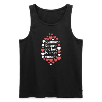 Polyamorous Community Polyamorous Parenting - Men's Premium Organic Tank Top - black - Front - AI Model Male 178 light (178cm)