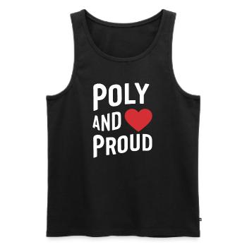 Polyamorous Community Polyamorous Parenting - Men's Premium Organic Tank Top - black - Front - AI Model Male 178 light (178cm)
