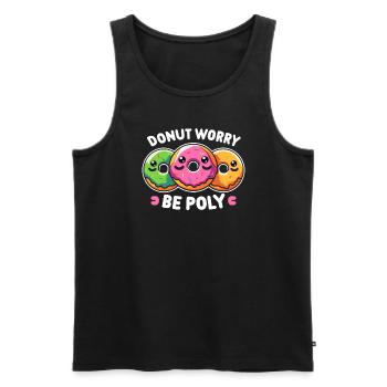 Polyamorous Community Polyamorous Parenting - Men's Premium Organic Tank Top - black - Front - AI Model Male 178 light (178cm)
